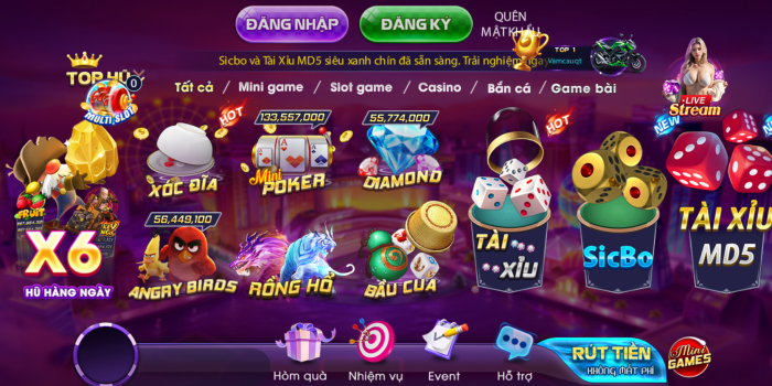 Cổng game uy tín Sanvip